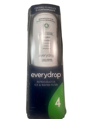 Everydrop Refrigerator Ice Water Filter Model 4 EDR4XD1 Reduce 31 Contaminants